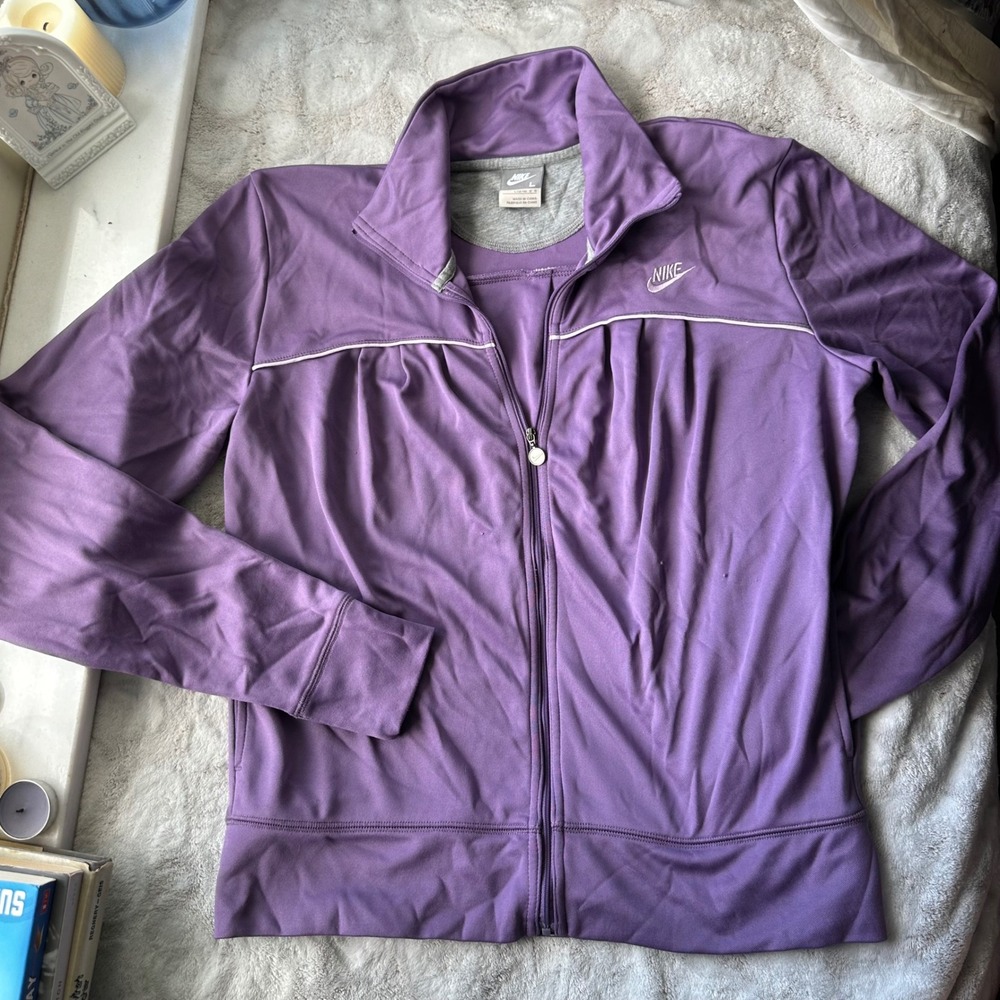Y2K Purple Nike Track Jacket Gorp Core Lightweight Yoga Vibes